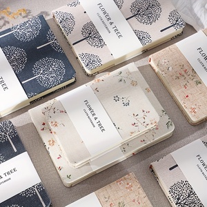 Diario de lino Cuadernos de negocios de tapa dura personalizados A5 Útiles escolares Diario elegante Bonito diario con buena calidad - Product Image 2