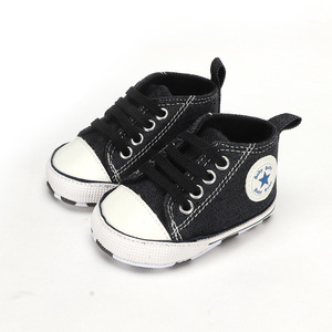 Venta al por mayor Niño Unisex Casual Niños Niñas Transpirable Zapatillas <span class=keywords><strong>de</strong></span> lona <span class=keywords><strong>Cuna</strong></span> Pre Walker Zapatos <span class=keywords><strong>de</strong></span> bebé - Product Image 3