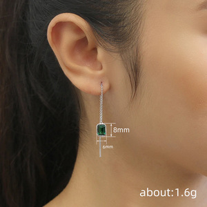Orecchini Pendenti a Catena Geometrica per Donne, Design Unico, Gioielli alla Moda per le Orecchie - Product Image 4