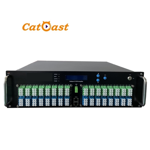 1550nm Optical Amplifier WDM EDFA 128 Port CATV Optical Amplifier High-power EYDFA