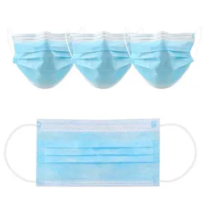 In Stock Disposable Masks 3 Layers Daily Use Adult Medical Surgical Mask Dust Proof Face Maschere