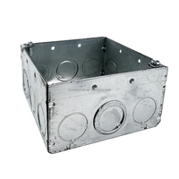OEM/ODM Boîte de jonction métallique en acier à soudure carrée de haute qualité EMT IMC Conduit rigide avec mise à la terre surélevée et 3 vis