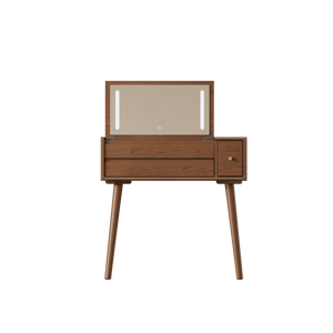 En stock aux États-Unis : <span class=keywords><strong>Coiffeuse</strong></span> moderne en bois avec éclairage LED, 4 tiroirs, gain de place, avec miroir SZT006 - Product Image 6