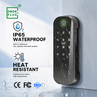 Cerradura Inteligente Doorplus, Cerradura Electrónica Inteligente para Exteriores Resistente al Agua, Cerradura Digital con Huella Dactilar y Código, WiFi Tuya