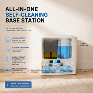 El Mejor Robot Aspirador Inteligente con Detección Automática de Suciedad, Limpieza Eficiente del Hogar 65 ℃   Mopa de Agua Caliente para Limpieza 55 ℃   Secado sin Olores - Product Image 6