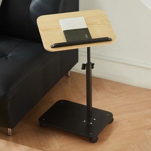 Modern <span class=keywords><strong>C</strong></span> Şekilli Yüksekliği Ayarlanabilir 360 Derece Dönebilen TV Sehpası, Tekerlekli Kanepe Yan Sehpası, Küçük Alanlar İçin Komodin, Başucu Sandalyesi - Product Image 2