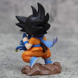 Exquisita Figura Coleccionable de Son Goku de DBZ en su Clásico Traje Naranja con Muñeco de Gato en Base de <span class=keywords><strong>Roca</strong></span> para Colección de Fans de DBZ - Product Image 5
