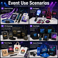 Pack Cadeau de Soutien pour Fans en Gros avec Logo Personnalisé, Cordon, Badge, Bracelet, Lunettes de Soleil, Porte-clés pour Événements Musicaux et Articles Promotionnels