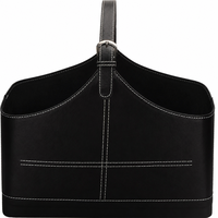 Panier-cadeau en cuir, panier à vin en PU rouge gaufré crocodile avec poignée, boîte-cadeau de Noël de luxe réutilisable, vente en gros d'usine
