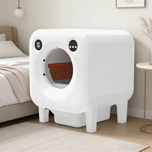 Caja de arena autolimpiable de fábrica, silenciosa, segura, antipinzamiento, para varios gatos, fácil de limpiar, diseño duradero. - Product Image 1