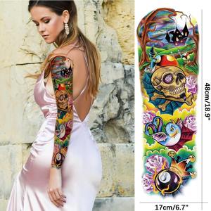 Hadiyah beauté étanche bras complet temporaire <span class=keywords><strong>tatouage</strong></span> autocollant tigre Lion loup oeil pour <span class=keywords><strong>homme</strong></span> femmes corps Art manches Flash épaule - Product Image 5