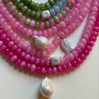Collier Bohème en Acier Inoxydable Plaqué Or 18 carats, Résistant à l'Eau et Inaltérable, avec Micro-Perles et Breloque Poisson Perlé, Bijou Cadeau pour Femme