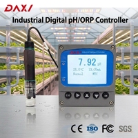 Transmetteur de pH numérique en ligne PC-9965 avec protocole RS485 Modbus RTU pour l'hydroponie et les systèmes d'irrigation, agriculture intelligente