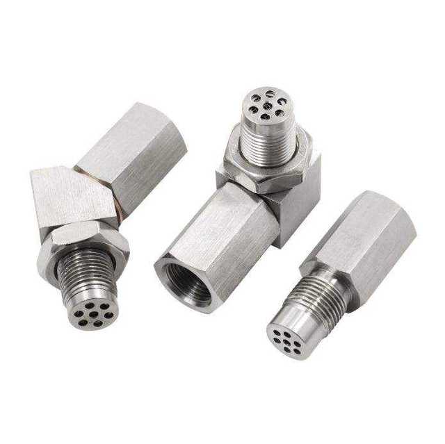 Sterling Silver M18*1.5 Stainless Steel O2 Sensor Bung Engine Parts Oxygen Sensor Connector Mini Converter for Exhaust Pipe