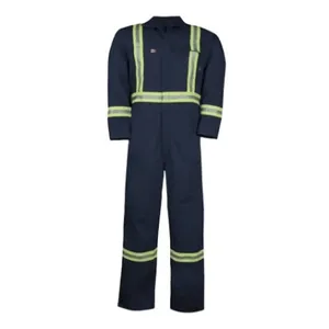 Safety You Can See Flame-Resistant Coverall with Reflective Strips