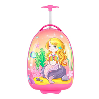Maleta Infantil Personalizada con Ruedas y Cierre ABS, Maleta de Viaje con Diseño de Dibujos Animados para Primaria, Colores y Logotipo Personalizables