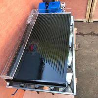 Table vibrante en alliage d'aluminium léger de haute qualité pour équipement de test de séparation gravitaire de l'or fin en laboratoire