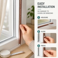 Bande d'étanchéité en polyuréthane en gros, joint flexible en mousse PU pour protection des joints de cadre de porte et fenêtre contre les intempéries