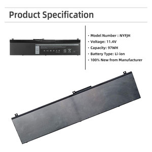 Batterie d'ordinateur portable NYFJH haute capacité 97Wh en gros pour <span class=keywords><strong>Dell</strong></span> <span class=keywords><strong>Precision</strong></span> 7330 7530 7540 <span class=keywords><strong>7730</strong></span> 7740 Series 0WNRC 00WNRC GW0K9 0GW0K9 - Product Image 4