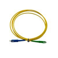 Cordon de brassage fibre optique SC APC SC UPC LC APC monomode 9/125μm G652D LSZH Simplex à faible perte d'insertion
