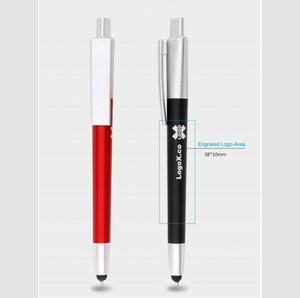 Heldere <span class=keywords><strong>LED</strong></span> gepersonaliseerde logo lasergravure verlichte stylus lichtgevende logo balpen - Product Image 4