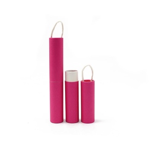 Caja de Regalo Ecológica de Cartón Cilíndrico con Logotipo Impreso Personalizado, Tubo de Papel Kraft con Cierre Giratorio para Lápiz de Cejas - Product Image 5