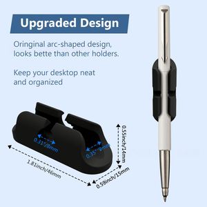 Multi-purpose Silicone Pen Holder Adhesive Mount for <b>Desk</b> <b>Wall</b> Pencil Marker Clip Storage - Product Image 2