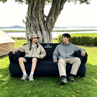 Canapé gonflable moderne portable pour deux personnes, chaise longue de camping en plein air, chaise de plage pliable imperméable, lit de plage, tissu Oxford 900D