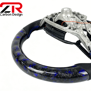 Volante Deportivo Personalizado de Fibra de Carbono Forjado con LED e Indicador de RPM para Ford Mustang 2024 2025 GT <span class=keywords><strong>Shelby</strong></span> <span class=keywords><strong>GT350</strong></span> GT500 GTD ST RS Dark Horse - Product Image 2