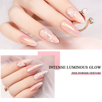 Poudre de chrome effet aurore néon, pigment pour ongles effet miroir, pigment multi-chrome pour ongles de sirène, vente flash