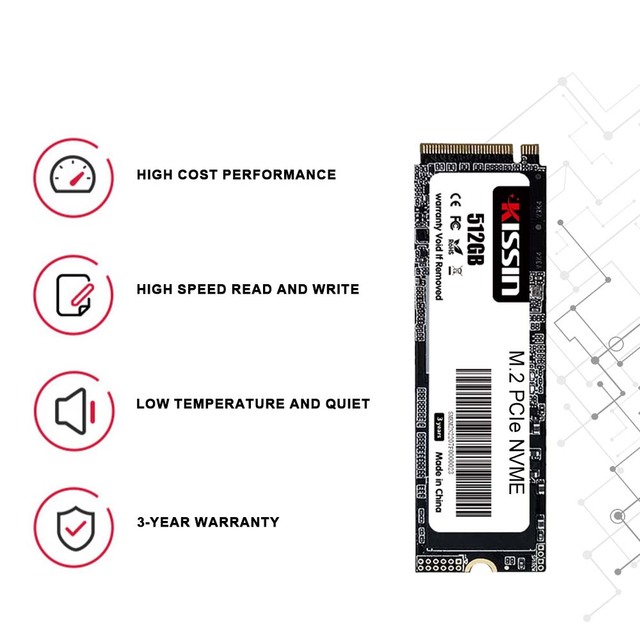 M2 PCIe 3.0 NVME SSD High-speed Transmission Built-in Hard Drive 2280 128GB 256GB 512GB 1TB 2TB NVMe M.2 SSD