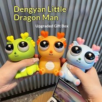 Auffällige Kleine Drachen-Puppe Quetschspielzeug aus Silikon-Gummi Materialien Stressabbau Angstlinderung Kinderspielzeug