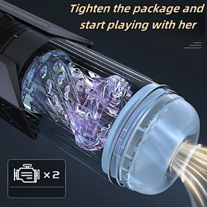 Alat Masturbasi Pria Otomatis 7 Mode Hisap Berputar Menjilat Menyodok Pocket Pussy Stroker Blow Job Mainan Seks untuk Pria - Product Image 5