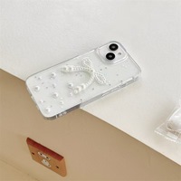 Style coréen INS 3D perle époxy étuis pour téléphones portables pour iPhone 16 Pro Max 14 13 15 couverture chic pour tous les modèles