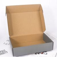 Boîte de rangement Boîte cadeau d'emballage ondulé à trois couches Boîte d'emballage en papier pliante en carton multicolore