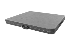 Mesas de banquete redondas y rectangulares de plástico plegables baratas Mesa plegable de 6 pies y 8 pies con diseño de ratán Mesa plegable de plástico - Product Image 3