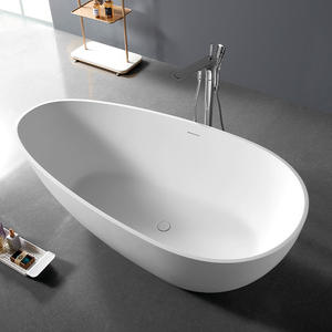Baignoires de forme ovale utilitaire <span class=keywords><strong>Spa</strong></span> grands bains à remous nordiques baignoire en acrylique intégrée sans couture hôtel baignoire européenne indépendante - Product Image 3