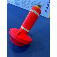 Bouée d'avertissement de navigation IALA, lumière LED, réflecteur radar, protection UV, couleur personnalisée, matériau PE, utilisation en marina, certifiée ISO9001