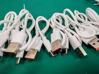 Câble USB-A vers Type-C en PVC pour téléphones mobiles et appareils Android, charge rapide 3A, 30 cm, en stock