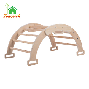Juguetes de Escalada de Madera Montessori Multifuncionales, Gimnasio para Bebés <span class=keywords><strong>Lovevery</strong></span> con Formas Geométricas para Sala de Juegos y Aprendizaje - Product Image 2