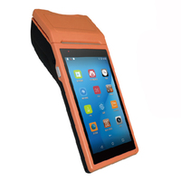 Terminal de point de vente Android portable intelligent de 5,5 pouces à prix abordable avec imprimante thermique de reçus de 58 mm pour le contrôle fiscal