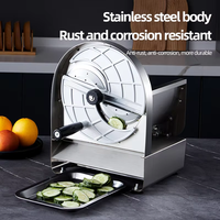 Meest populaire huishoudelijke multifunctionele snijmachine voor bananen, aardappelen en chips, van roestvrij staal.
