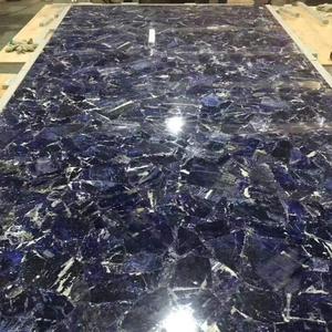 Losas Grandes y Encimeras de Piedra Natural Sodalita Azul Jaspe Pulida de Lujo GOLDTOP, Semipreciosas, para Proyectos de Hoteles y Villas - Product Image 2
