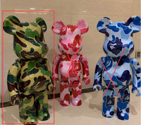 Figurine de décoration intérieure de créateur de mode, modèle de jouet officiel Bape Bearbricks en ABS, 70 cm, 1000%