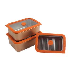 Lonchera de Acero Inoxidable, Recipientes Herméticos para Alimentos, Lonchera Metálica para Viajes y Trabajo - Product Image 5