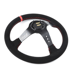 พวงมาลัยหนังนิ่ม14นิ้วแบบสากลสำหรับแต่งรถ - Product Image 3