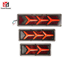 Camion remorque 24V universel queue arrière Led lumières vente chaude flux tourner lampe frein inverse feux <span class=keywords><strong>de</strong></span> signalisation pour camion tracteur - Product Image 1