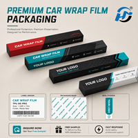 Film de protection de peinture pour voiture en PVC/PET métallisé liquide brillant, effet carbone forgé mat, film vinyle pour voiture