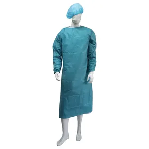 China Manufacturer Medical Materials Waterproof Disposable Sterile Standard Surgical Gown