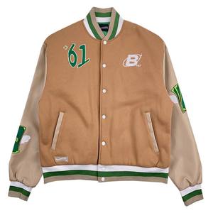 Fait sur mesure automne tricoté Vintage Varsity veste hommes tout logo brodé Chenille patchs grande taille bouton couleur assortie - Product Image 1